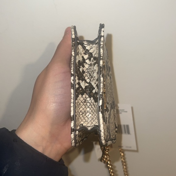 Jessica Simpson mini snake style pattern mini purse bag natural python chain - Picture 8 of 13